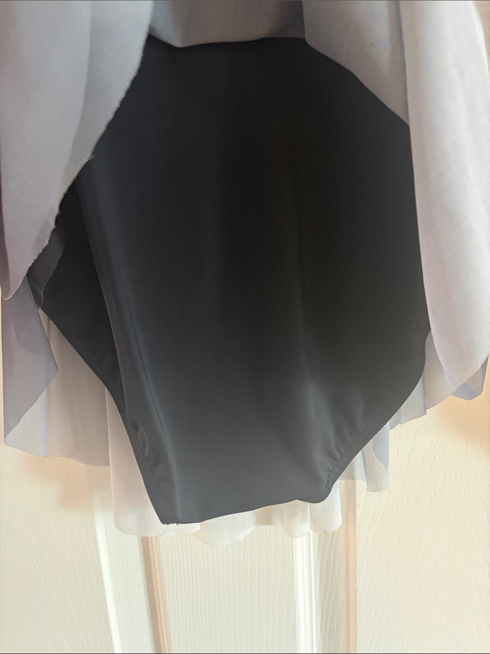 Weissman Black Velvet Bodice Ombre Skater Dress - Picture 4 of 6